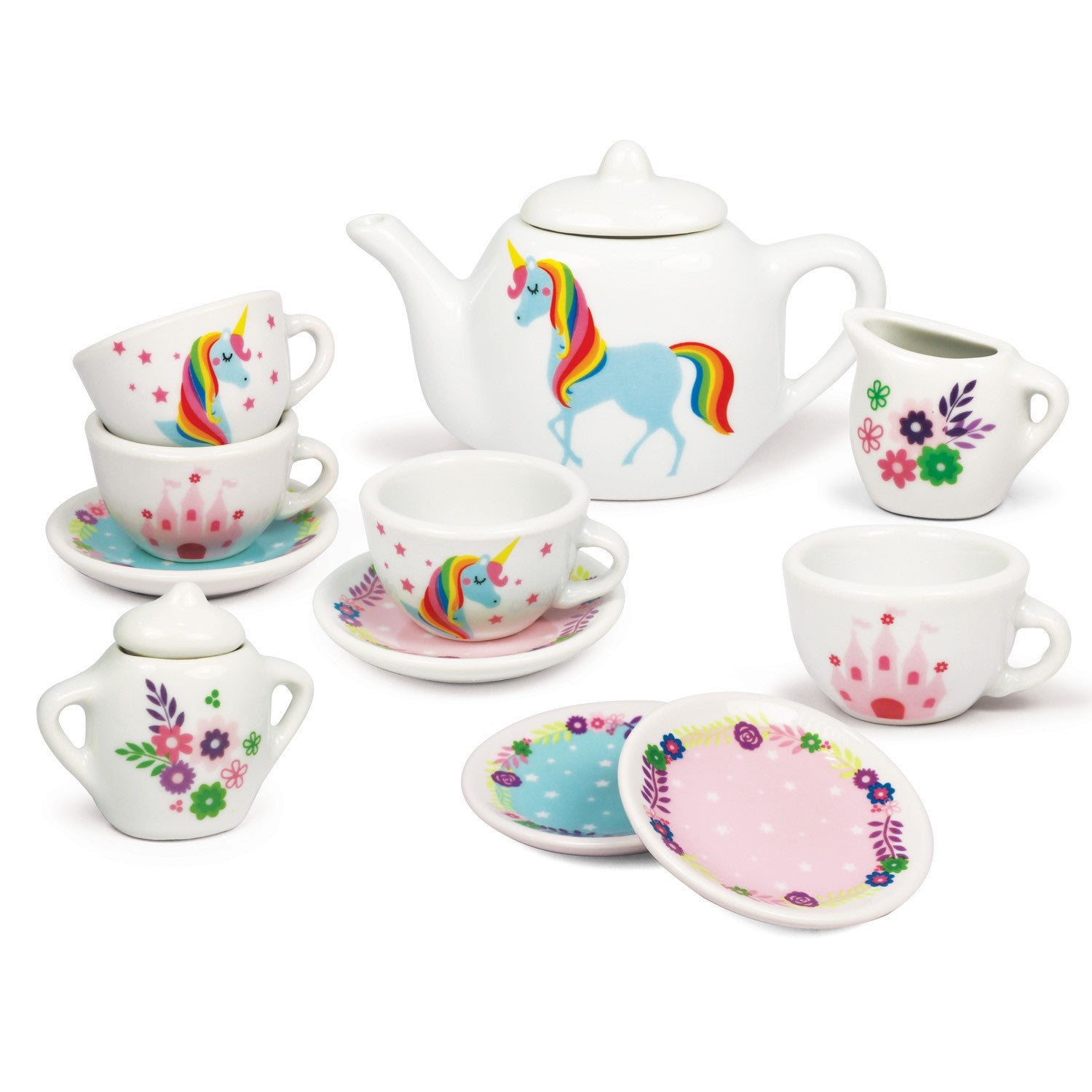 Unicorn Porcelain 13 Piece Tea Set