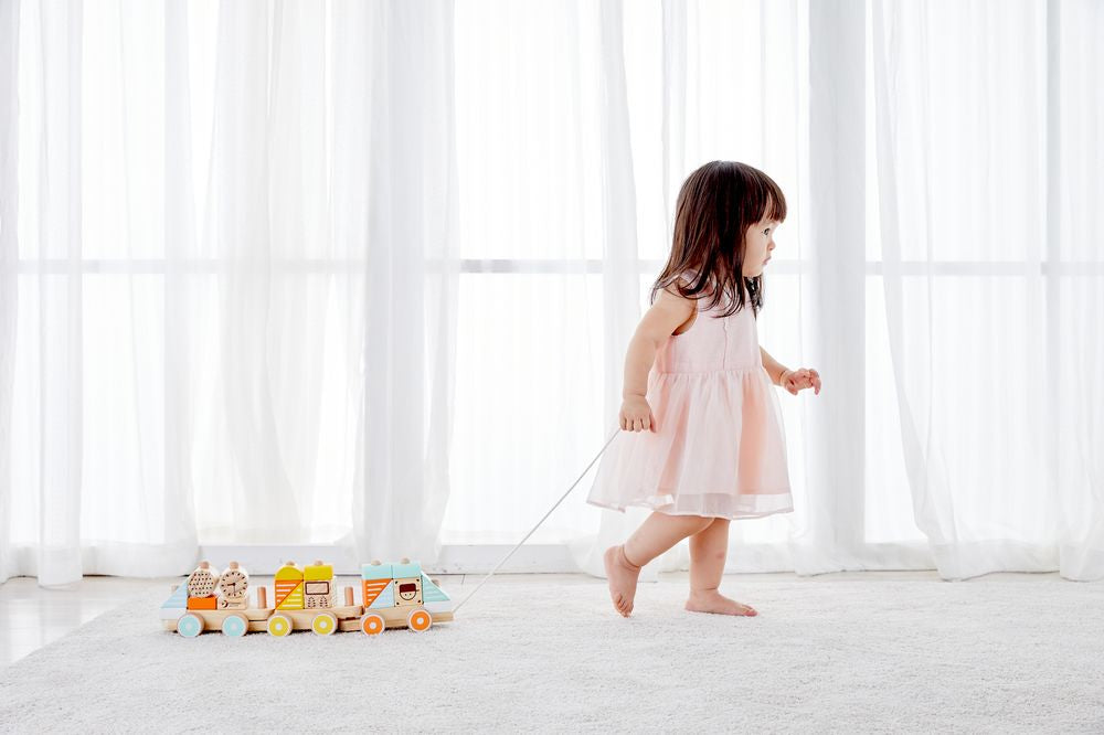 Classic World Pastel Colours Pull Train - Toyworld NZ