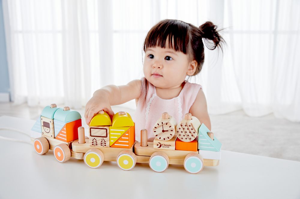 Classic World Pastel Colours Pull Train - Toyworld NZ