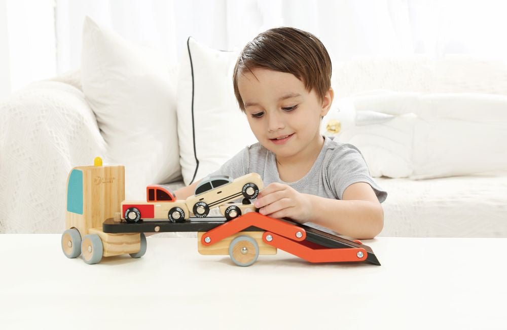 Classic World Wooden Car Transporter