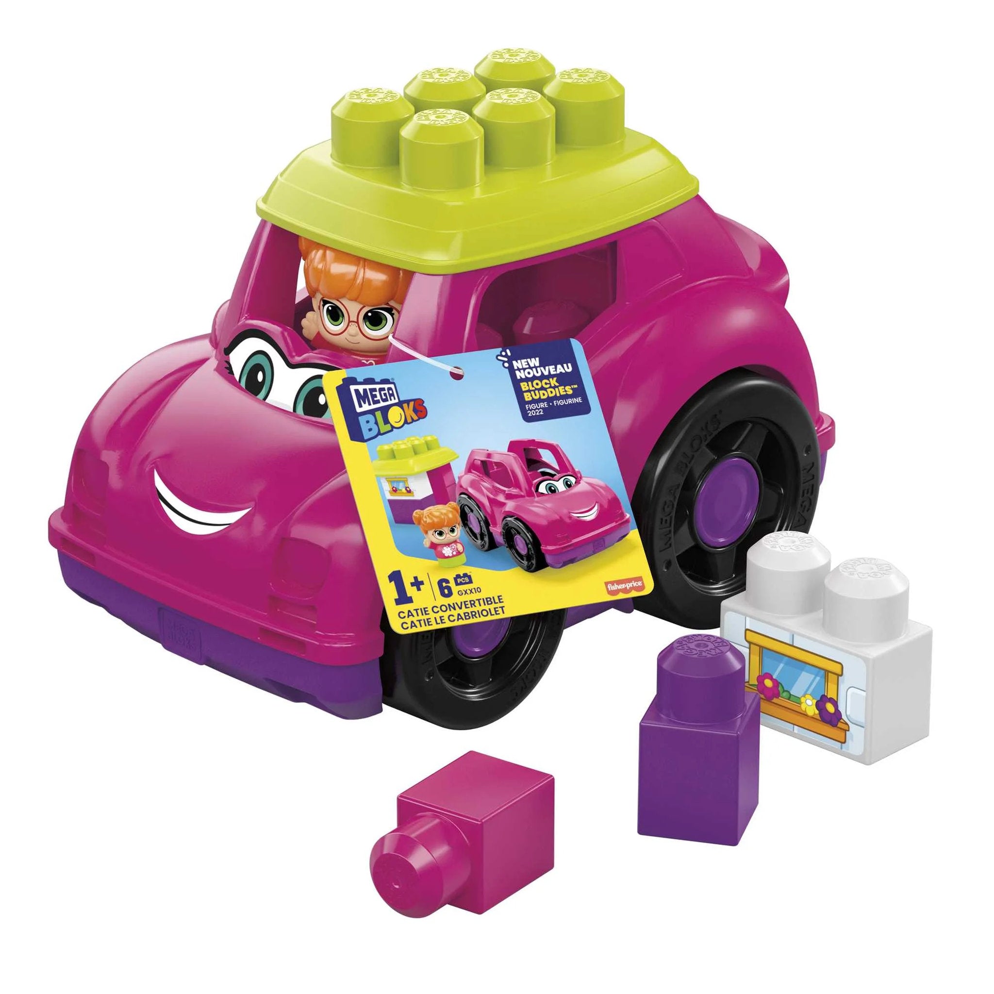 Fisher-Price MEGA Bloks First Builders Lil Vehicles Catie Convertible