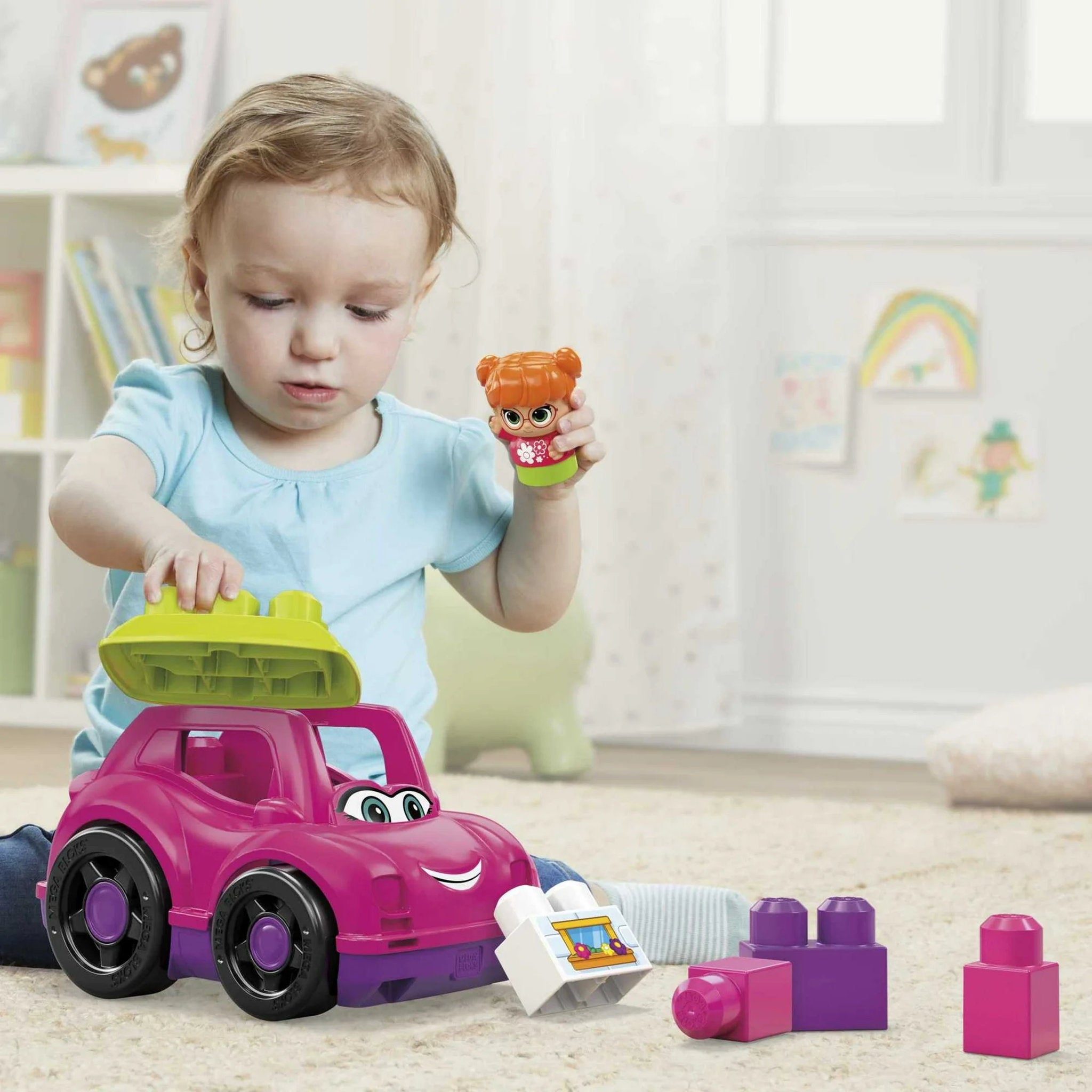 Fisher-Price MEGA Bloks First Builders Lil Vehicles Catie Convertible