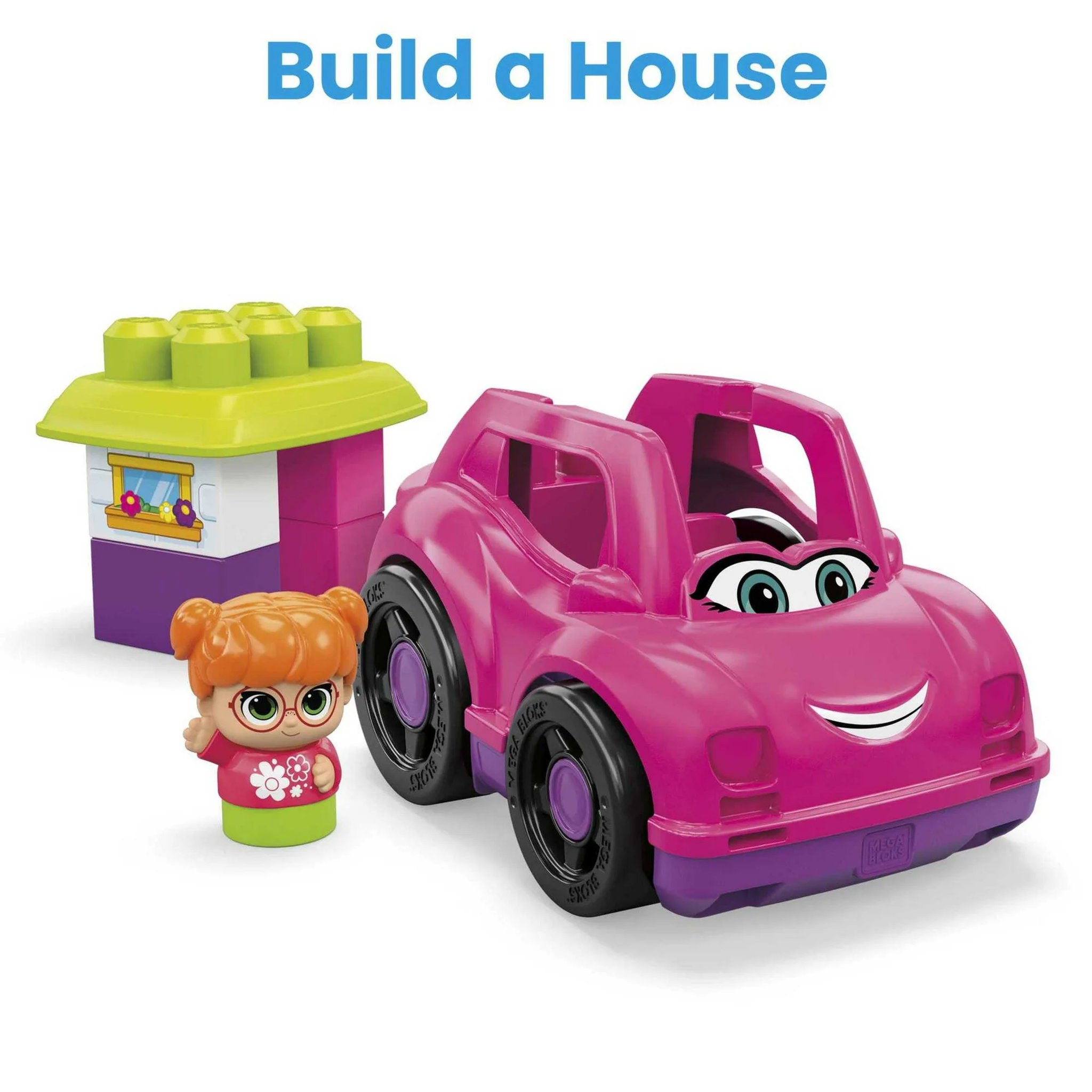 Fisher-Price MEGA Bloks First Builders Lil Vehicles Catie Convertible