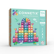 CONNETIX Magnetic Tiles 104 Piece - Pastel Creative Pack.