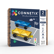 CONNETIX Magnetic Tiles 2 Piece - Bright Car Pack.