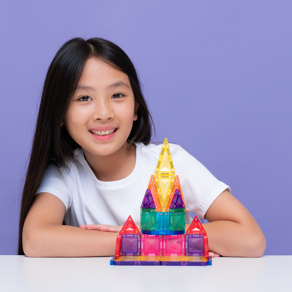 CONNETIX Magnetic Tiles 32 Piece - Travel Mini Pack
