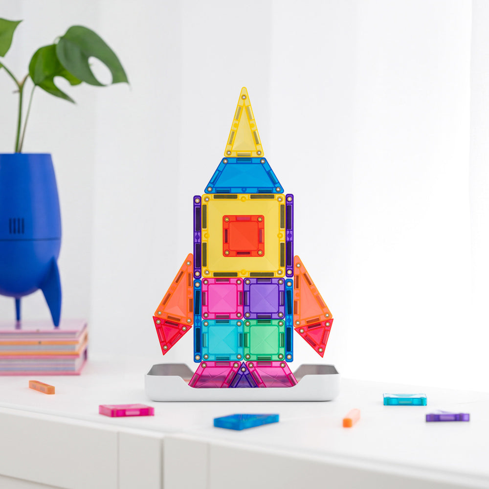 CONNETIX Magnetic Tiles 32 Piece - Travel Mini Pack
