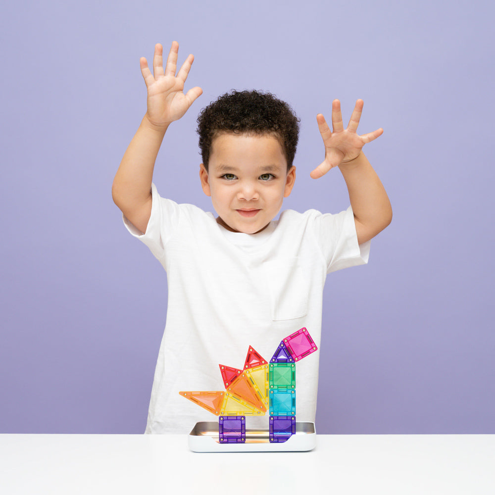 CONNETIX Magnetic Tiles 32 Piece - Travel Mini Pack
