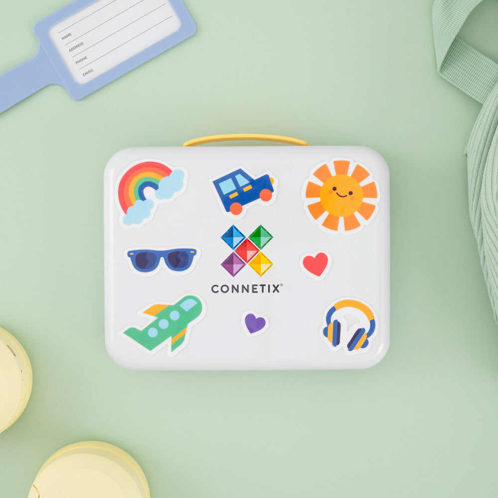CONNETIX Magnetic Tiles 32 Piece - Travel Mini Pack