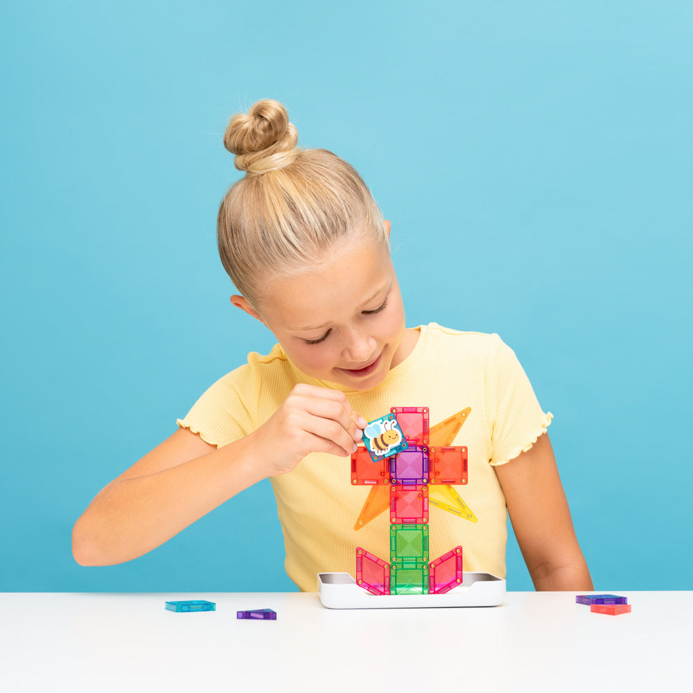 CONNETIX Magnetic Tiles 32 Piece - Travel Mini Pack