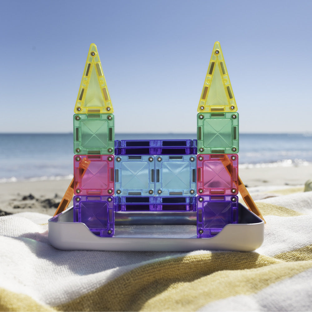 CONNETIX Magnetic Tiles 32 Piece - Travel Mini Pack