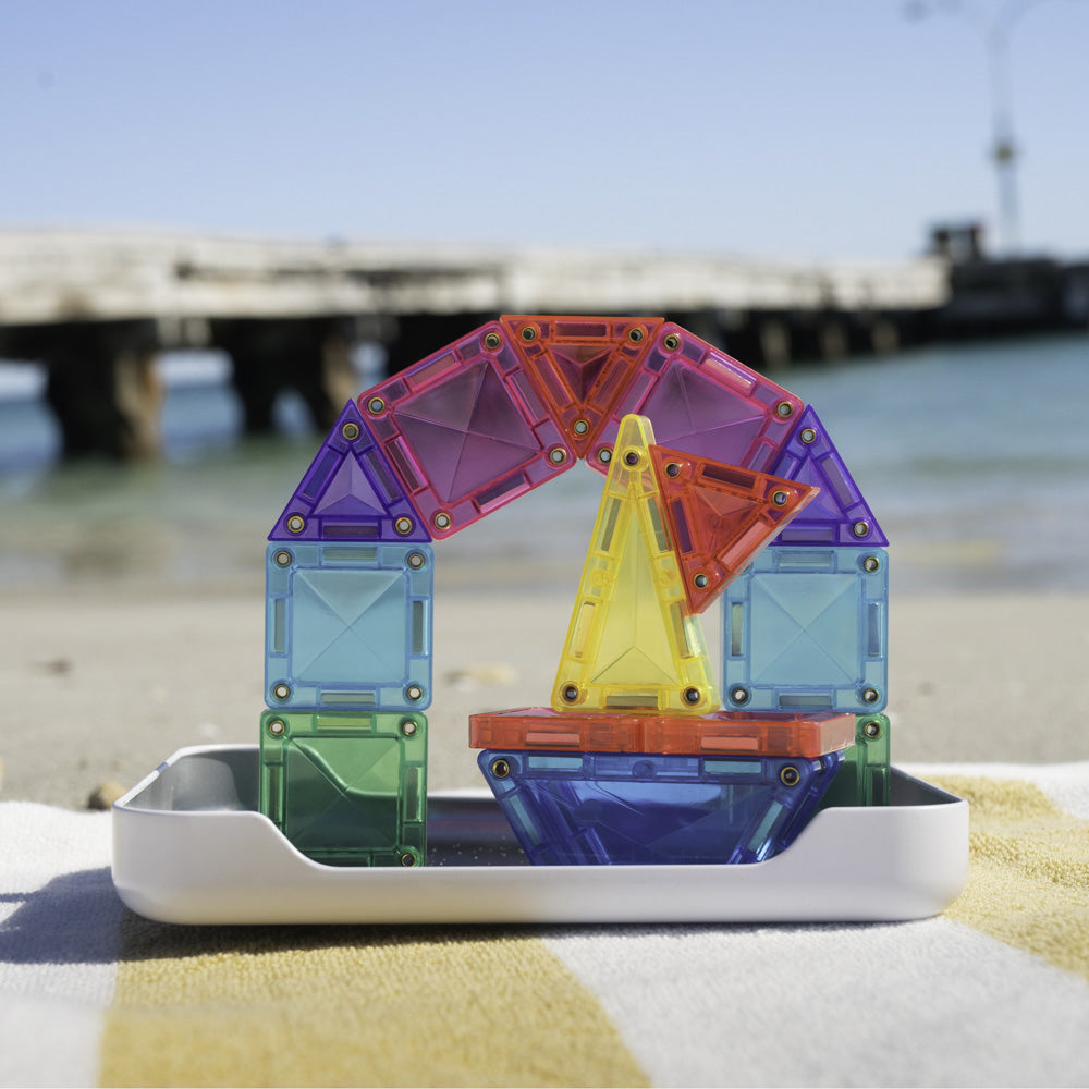 CONNETIX Magnetic Tiles 32 Piece - Travel Mini Pack