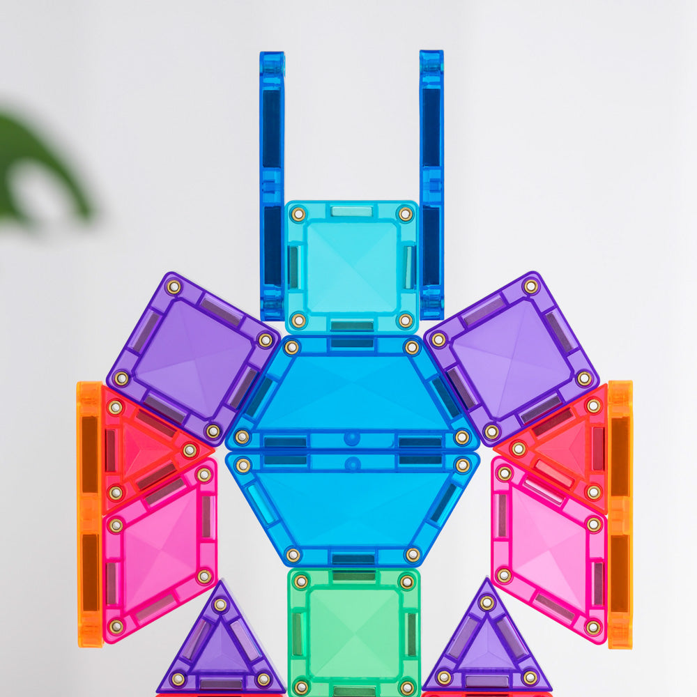 CONNETIX Magnetic Tiles 32 Piece - Travel Mini Pack