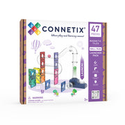 CONNETIX Magnetic Tiles 47 Piece - Ball Run Launcher Pack.