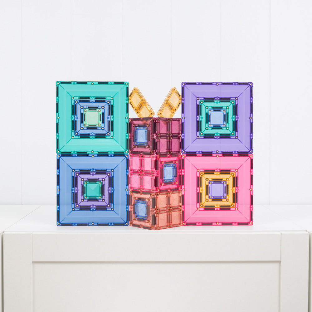 CONNETIX Magnetic Tiles 48 Piece - Pastel Portal Pack.