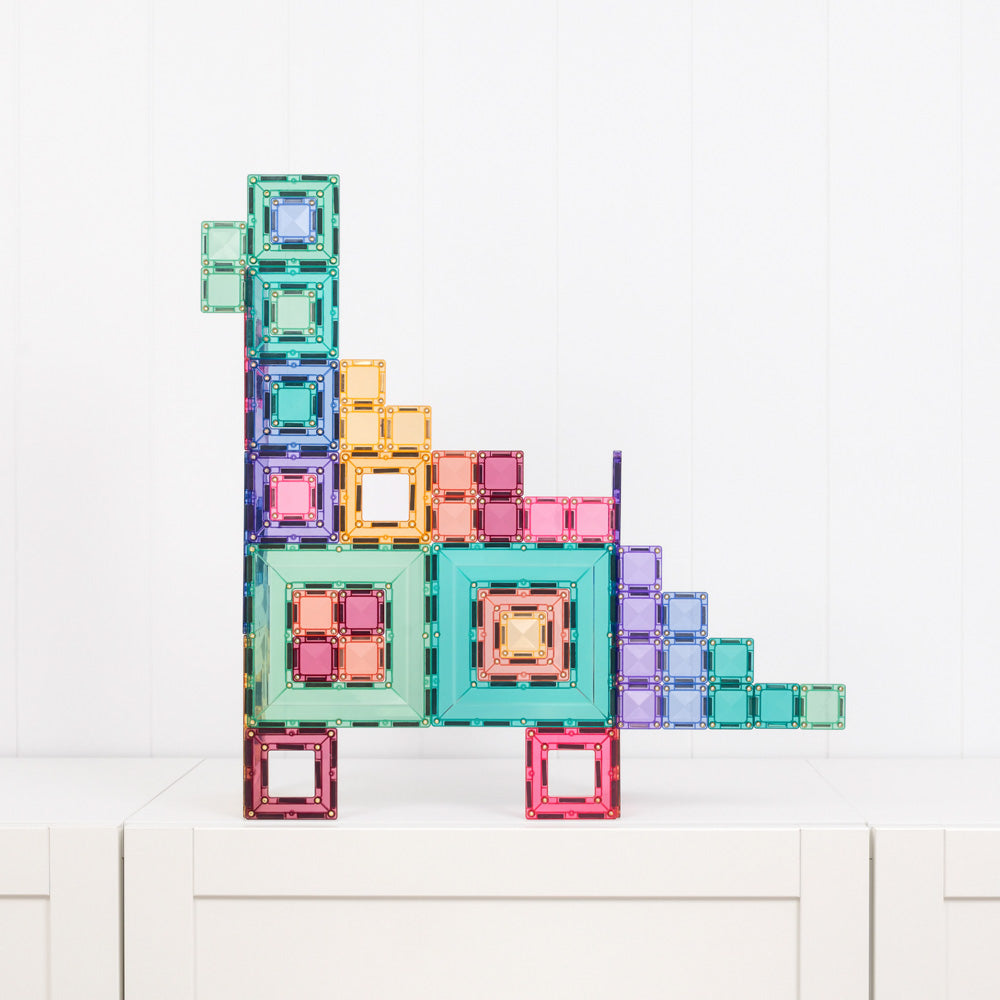 CONNETIX Magnetic Tiles 48 Piece - Pastel Portal Pack.