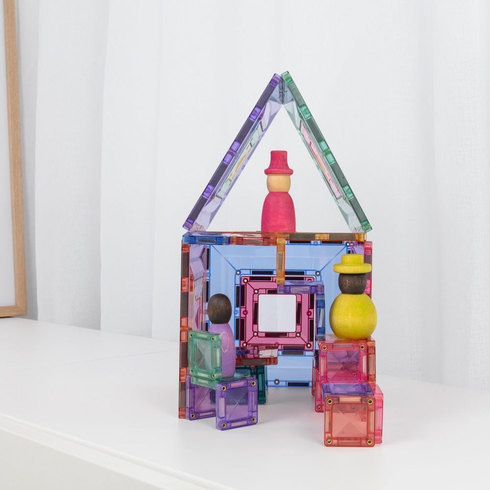 CONNETIX Magnetic Tiles 48 Piece - Pastel Portal Pack.