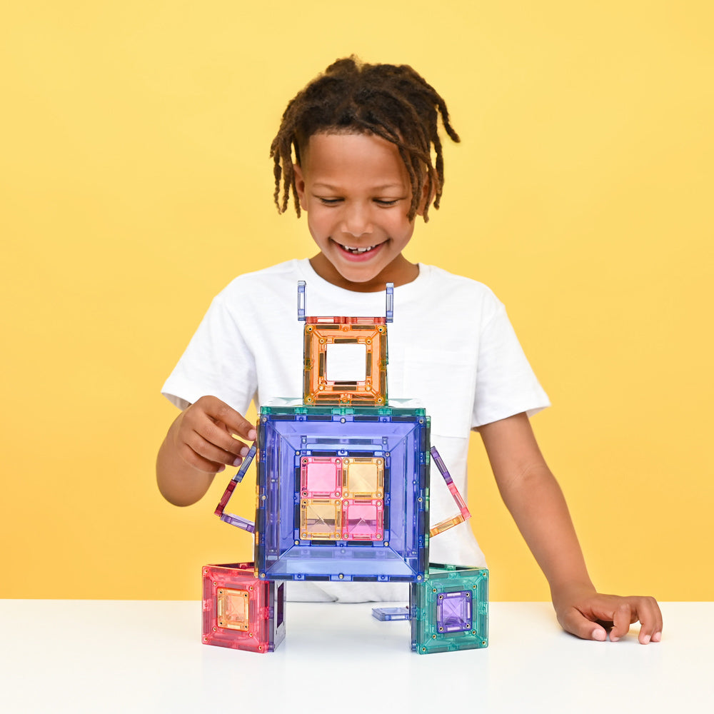 CONNETIX Magnetic Tiles 48 Piece - Pastel Portal Pack.