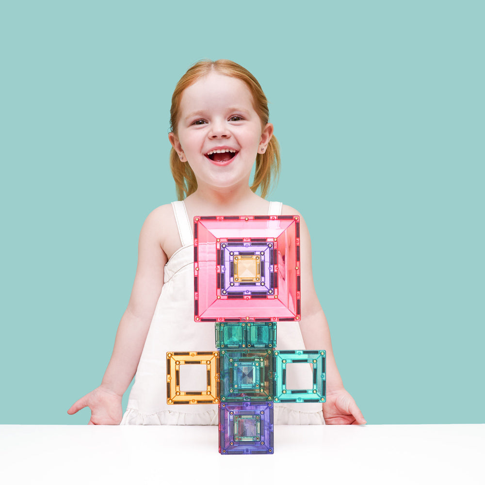 CONNETIX Magnetic Tiles 48 Piece - Pastel Portal Pack.