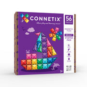 CONNETIX Magnetic Tiles 56 Piece - Bright Starter Pack.