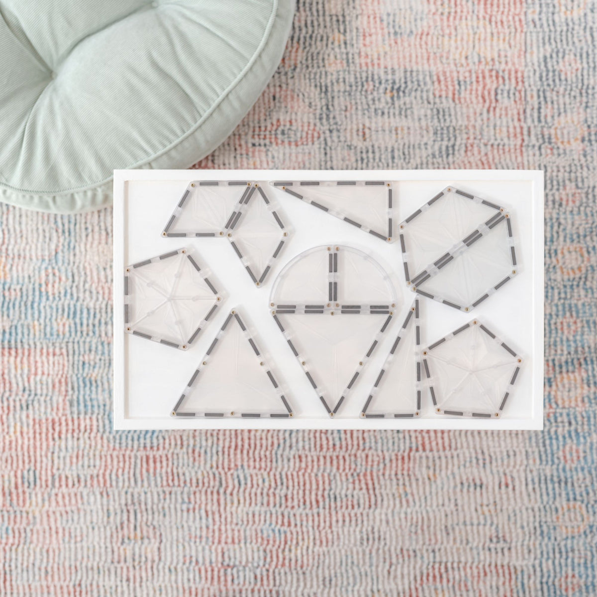 CONNETIX Magnetic Tiles 24 Piece - Clear Shape Expansion Pack - Toyworld NZ