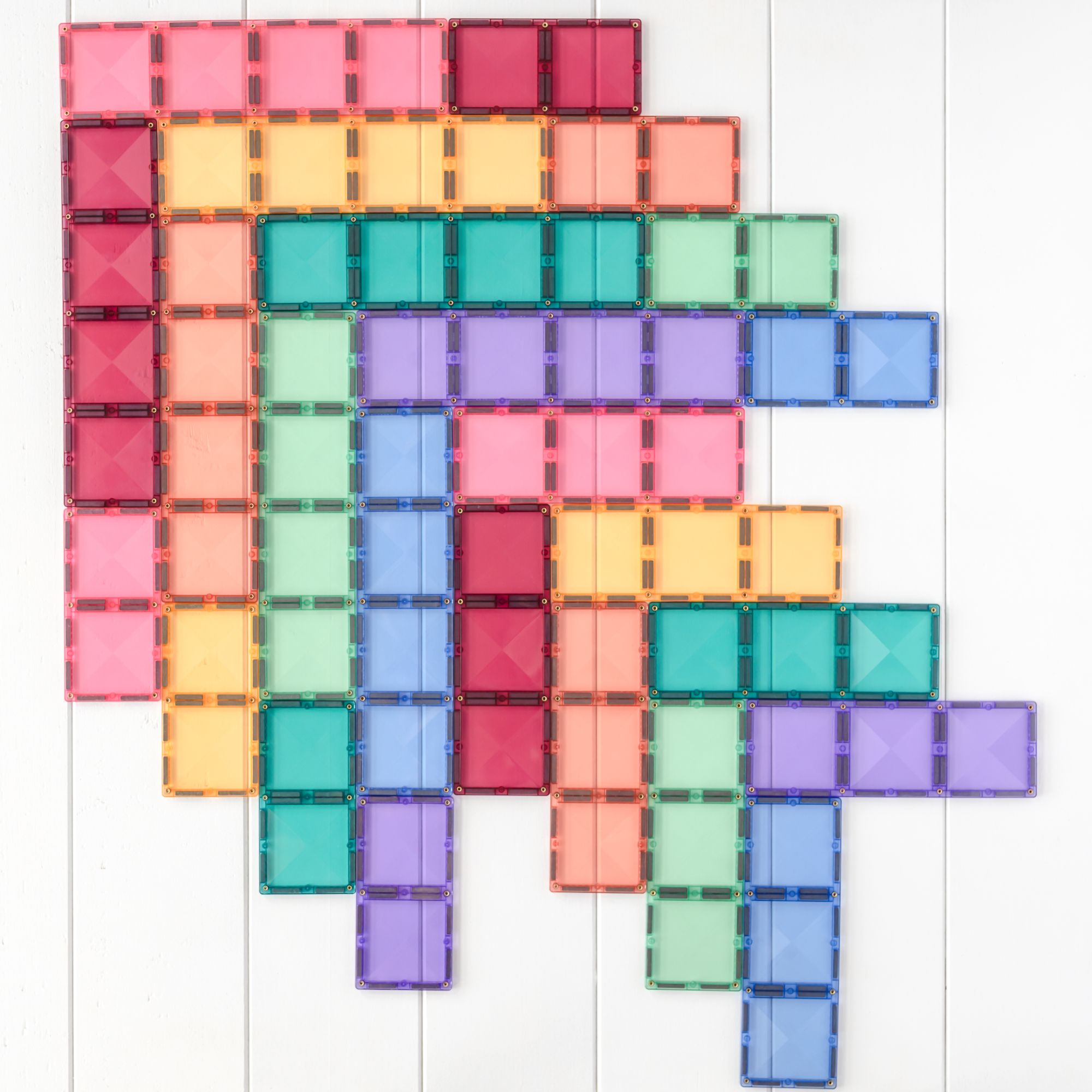 CONNETIX Magnetic Tiles 24 Piece Pastel Rectangle Pack