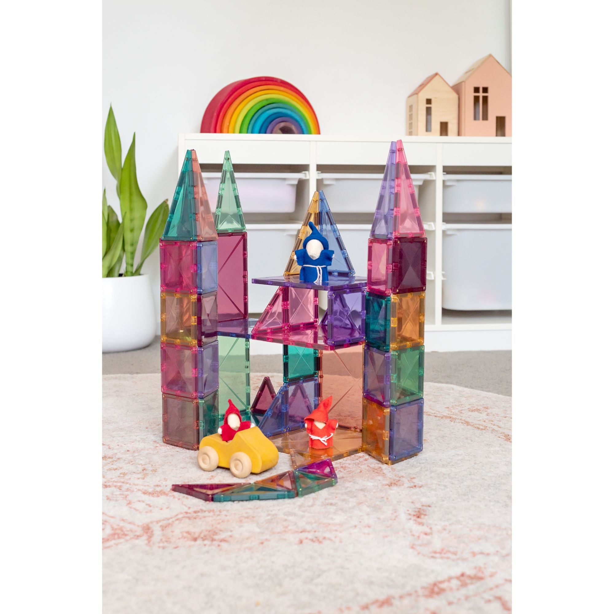 CONNETIX Magnetic Tiles 64 Piece Pastel Starter Pack - Toyworld NZ