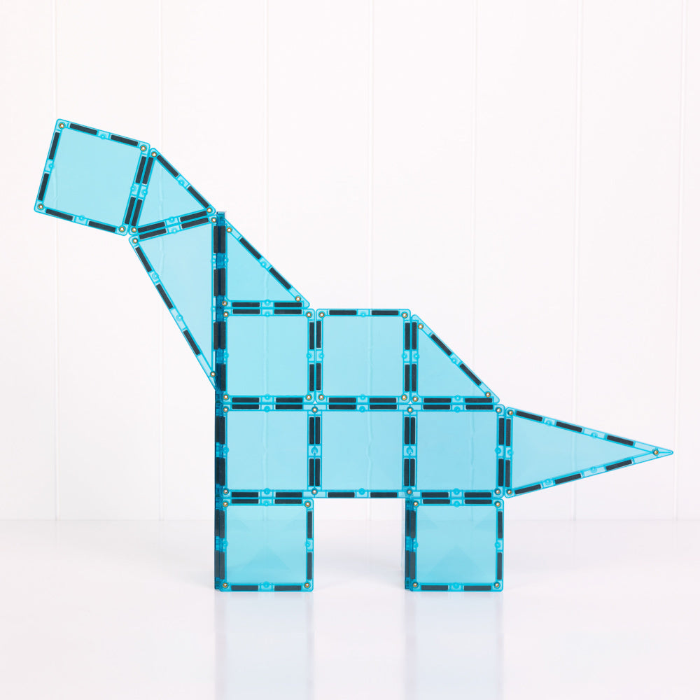 CONNETIX Magnetic Tiles 20 Piece - Teal Charity Pack