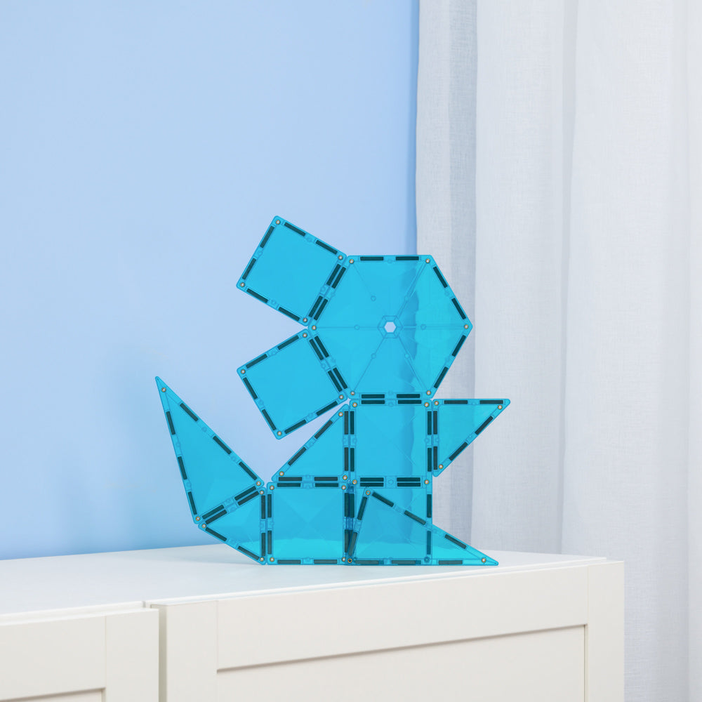 CONNETIX Magnetic Tiles 20 Piece - Teal Charity Pack