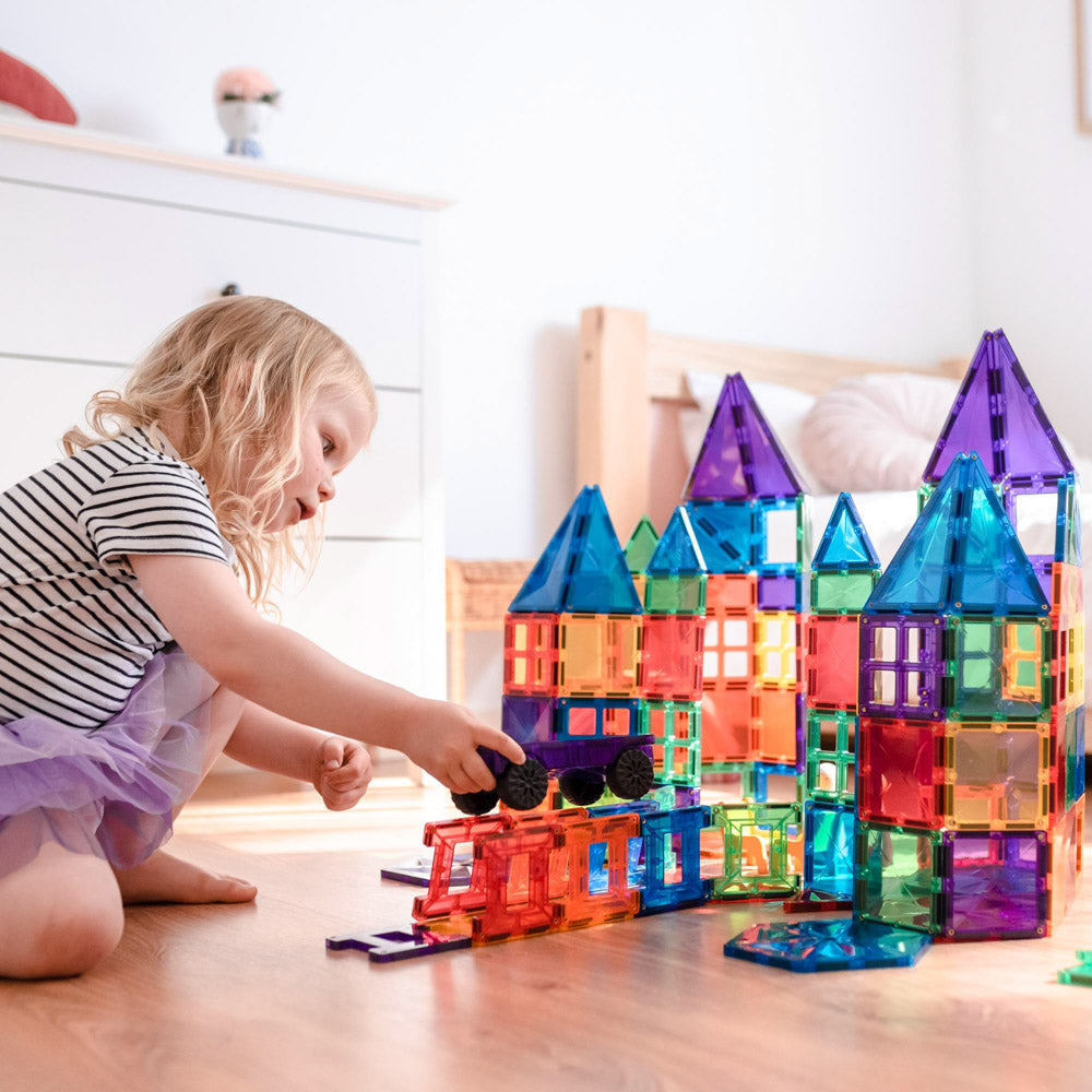 CONNETIX Magnetic Tiles 212 Piece Rainbow Mega Pack