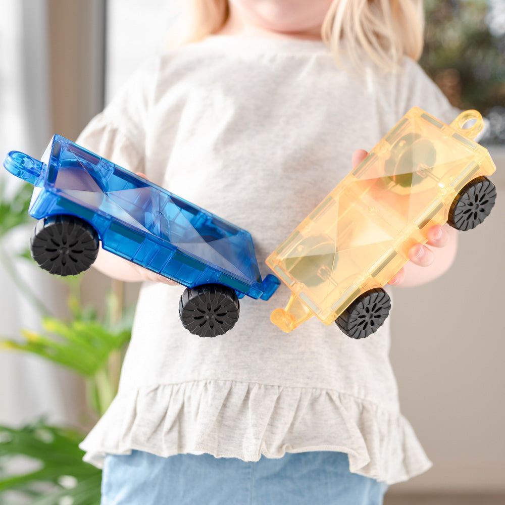 CONNETIX Magnetic Tiles 2 Piece Car Pack