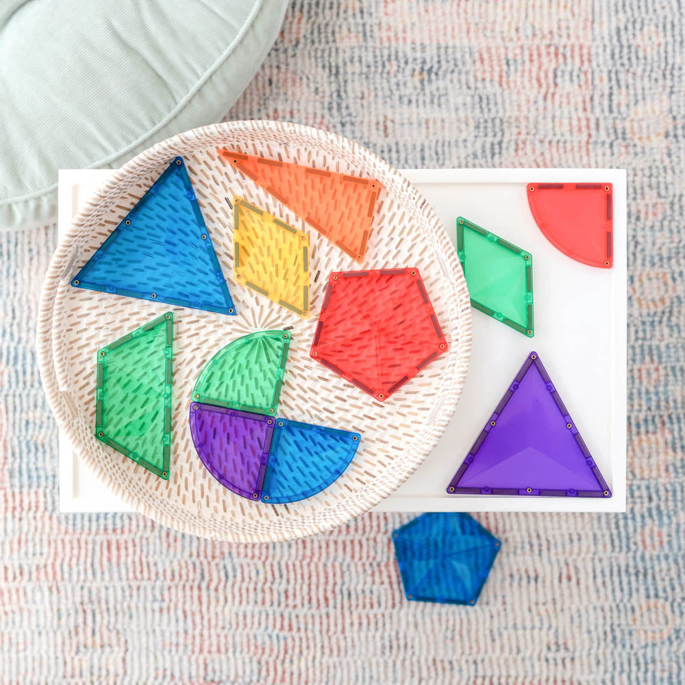 CONNETIX Magnetic Tiles 36 Piece - Rainbow Expansion Pack