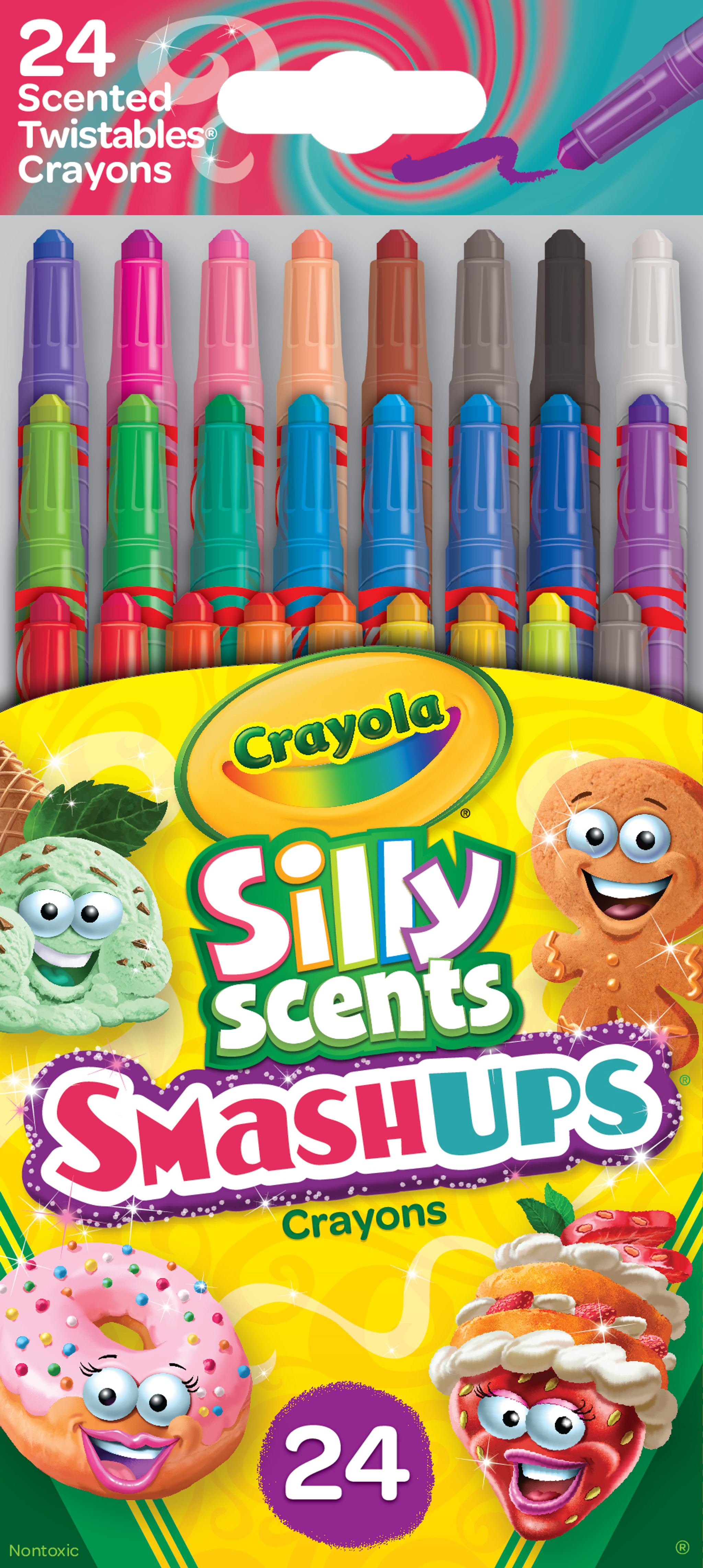Crayola Smash Ups Mini Twistable Scented Crayons 24pk
