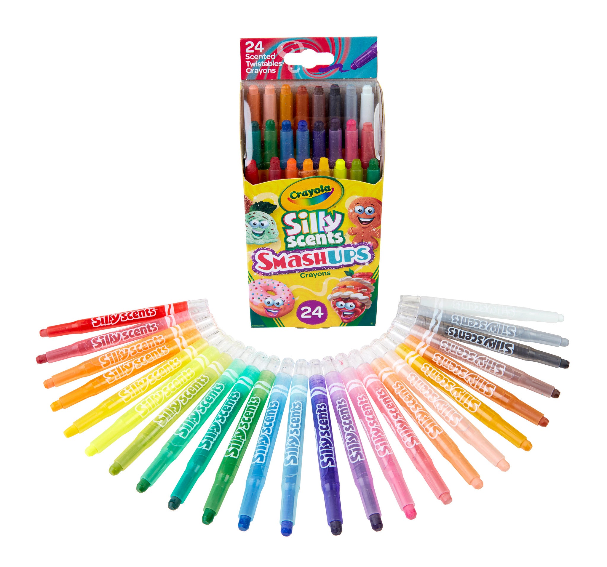 Crayola Smash Ups Mini Twistable Scented Crayons 24pk