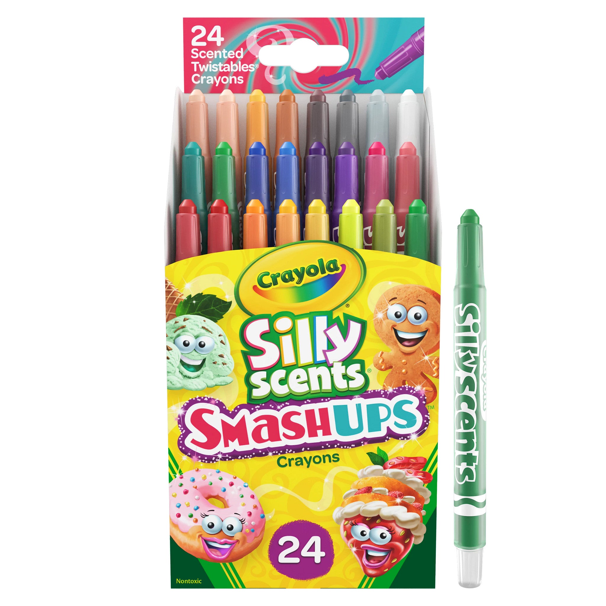 Crayola Smash Ups Mini Twistable Scented Crayons 24pk