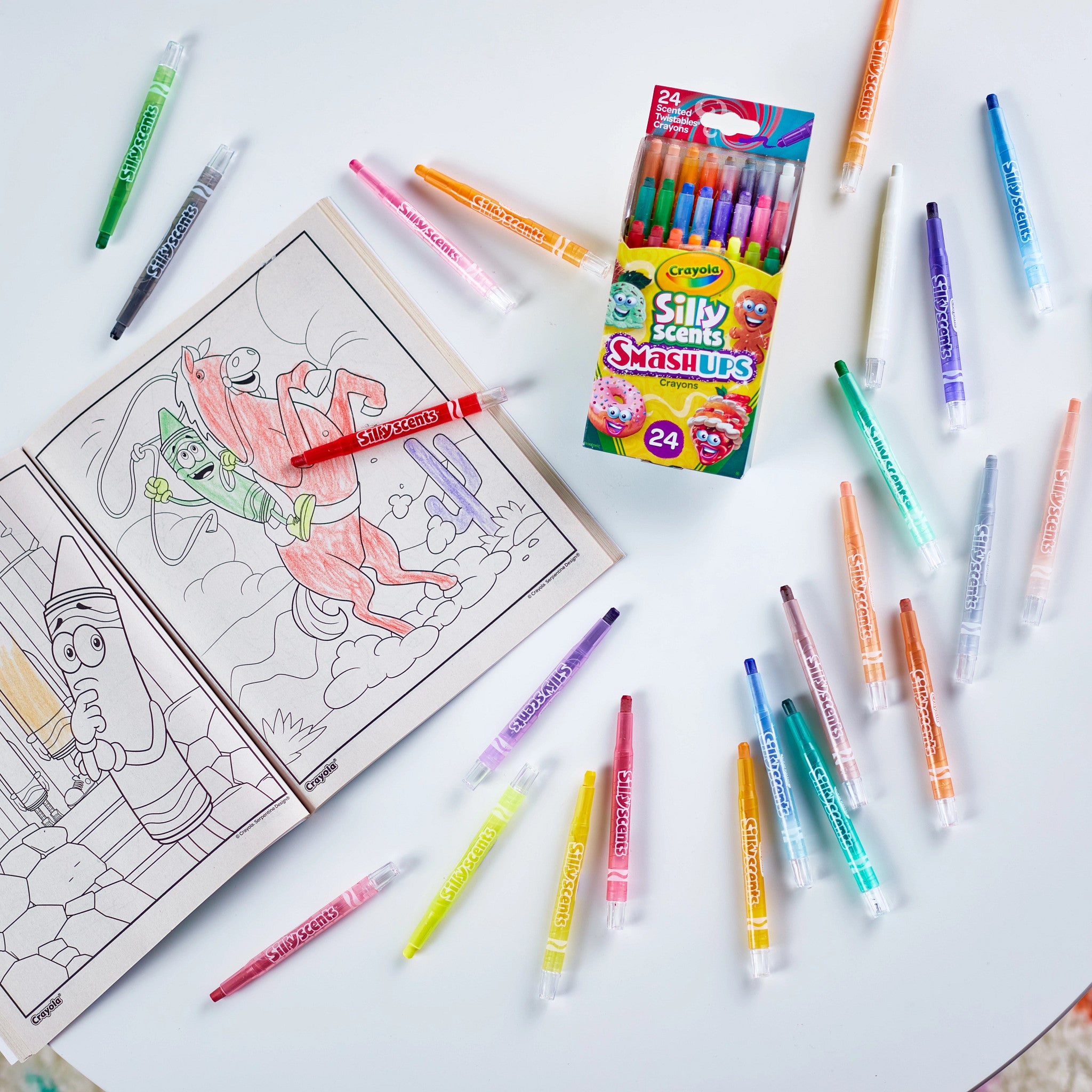 Crayola Smash Ups Mini Twistable Scented Crayons 24pk