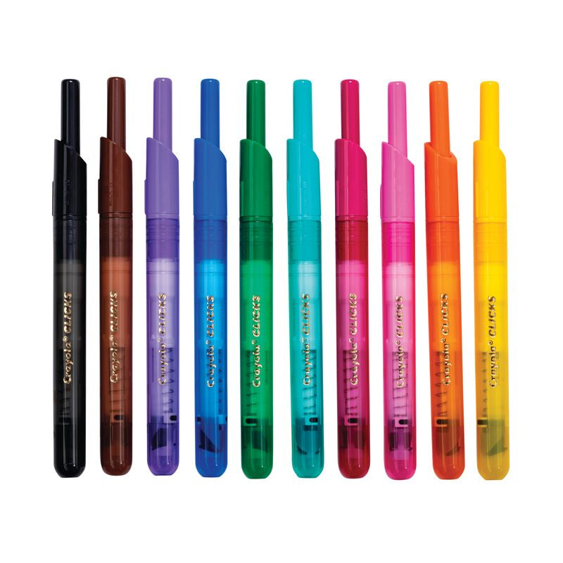 Crayola Clicks Retractable Markers 10 Pack - Toyworld NZ