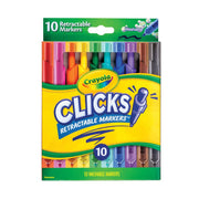 Crayola Clicks Retractable Markers 10 Pack - Toyworld NZ