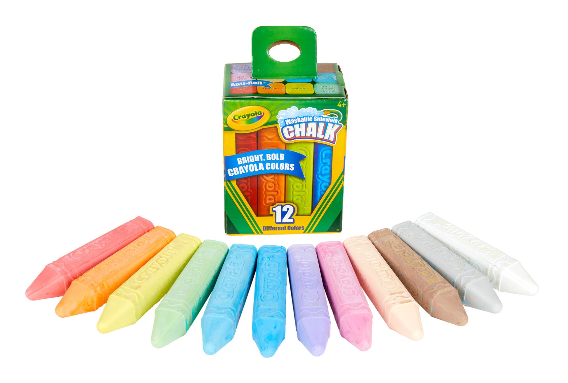 Crayola 12 Pack Sidewalk Chalk Boxed - Toyworld NZ
