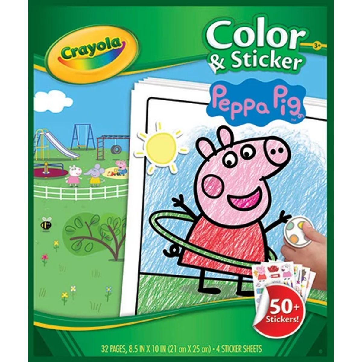 Crayola Peppa Pig Colour & Sticker Book - Toyworld NZ
