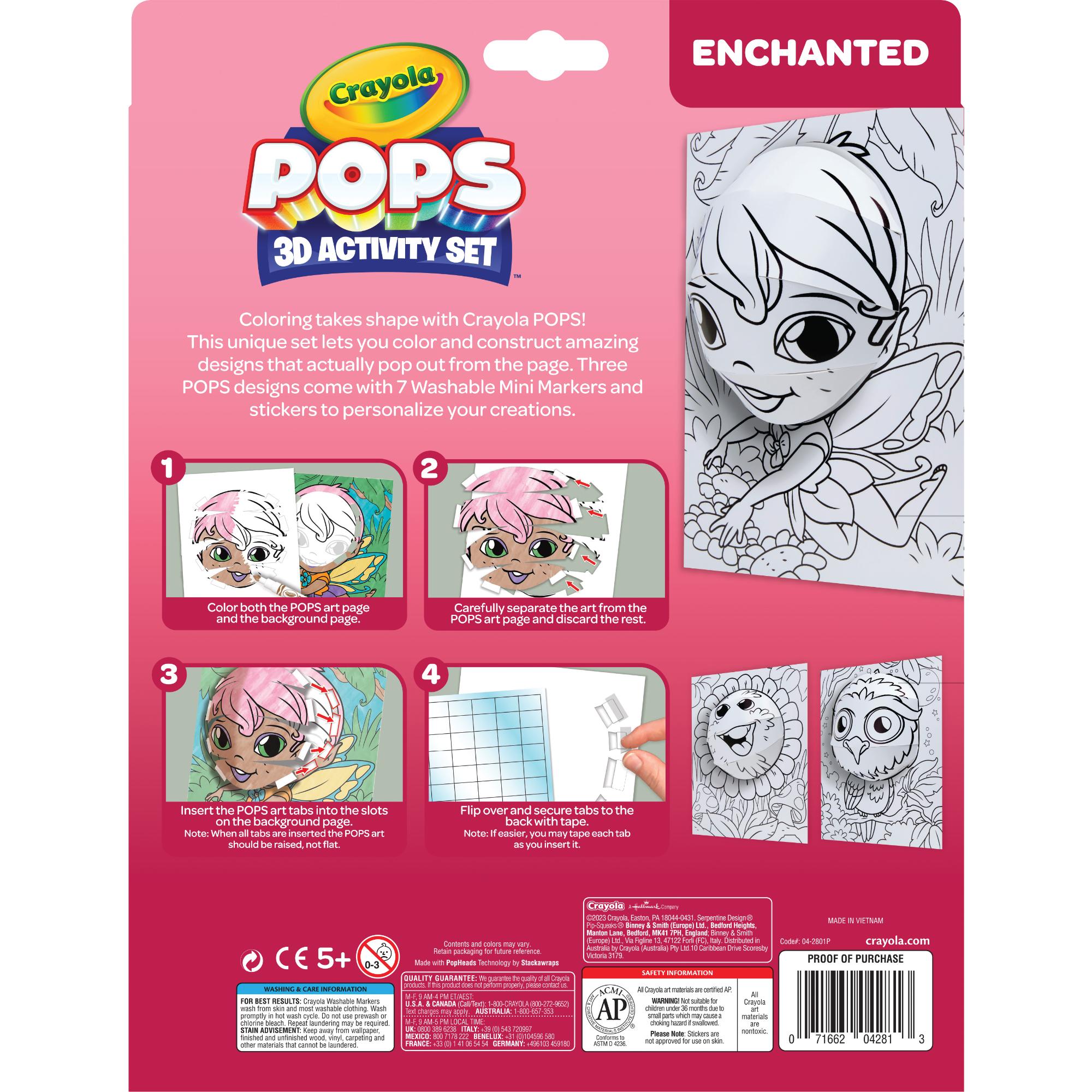 Crayola Pops 3D Activity Set - Enchanted