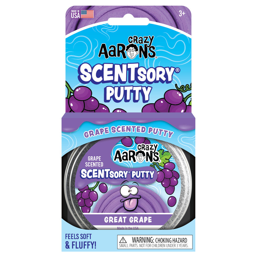 Crazy Aaron's Thinking Putty 2.75 Inch Scentsory Great Grape