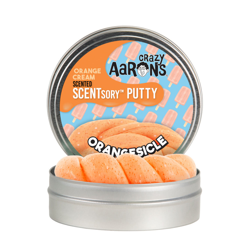 Crazy Aaron's Thinking Putty 2.75 Inch Scentsory Orangesicle