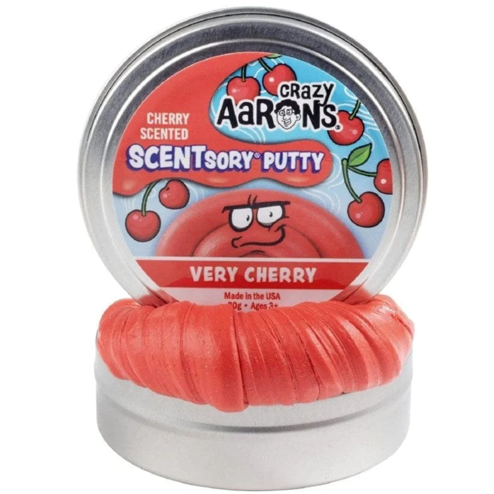 Crazy Aaron's Thinking Putty 2.75 Inch Scentsory Very Cherry