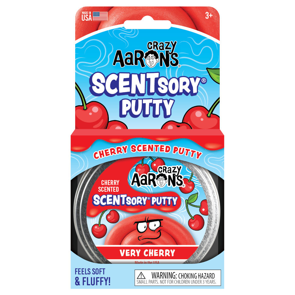Crazy Aaron's Thinking Putty 2.75 Inch Scentsory Very Cherry