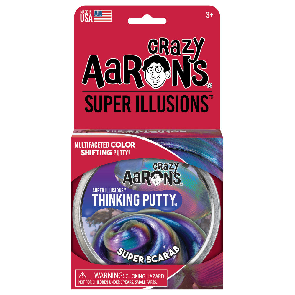 Crazy Aaron's Thinking Putty 4 Inch Super Illusions Super Scarab