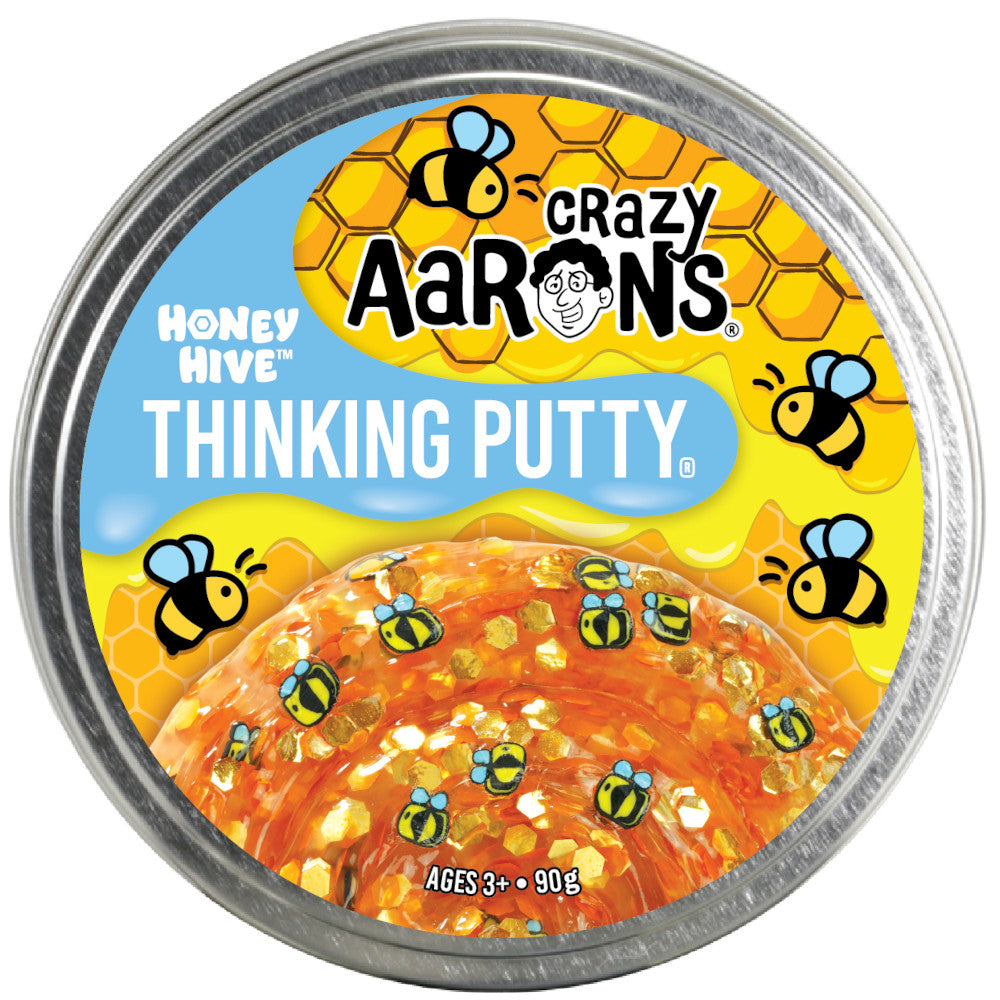 Crazy Aaron's Thinking Putty 4 Inch Trendsetters Honey Hive