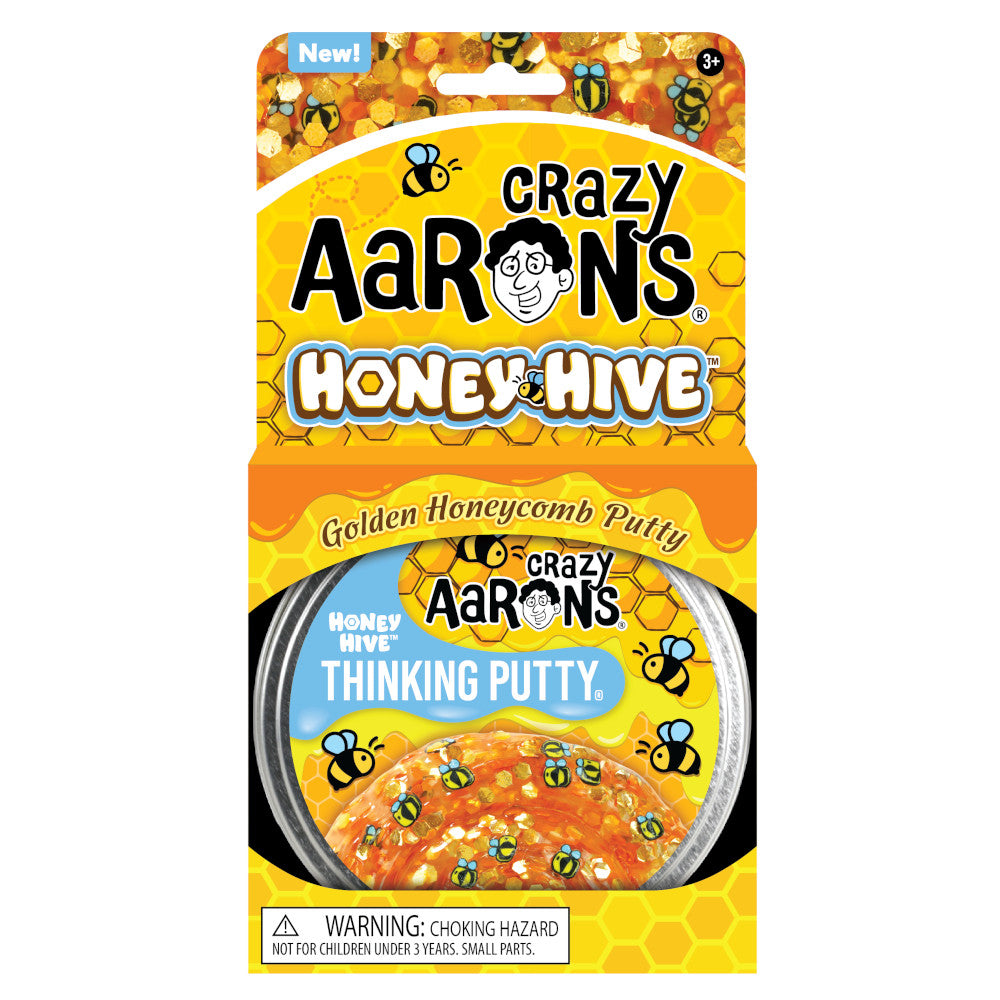Crazy Aaron's Thinking Putty 4 Inch Trendsetters Honey Hive