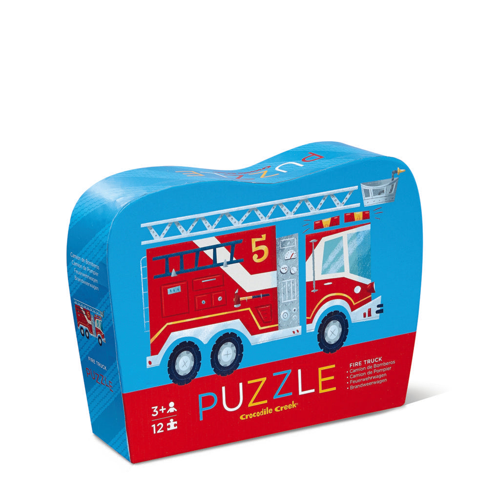 Crocodile Creek 12 Piece Mini Puzzle Fire Truck
