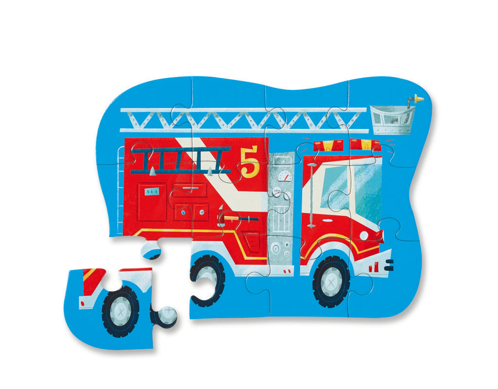 Crocodile Creek 12 Piece Mini Puzzle Fire Truck